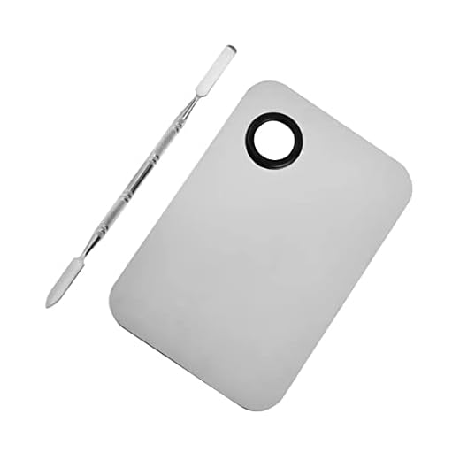 Paleta de maquillaje profesional de 1 estilos con espátula paleta cosmética (15cm x 20cm) y aplicadores de maquillaje