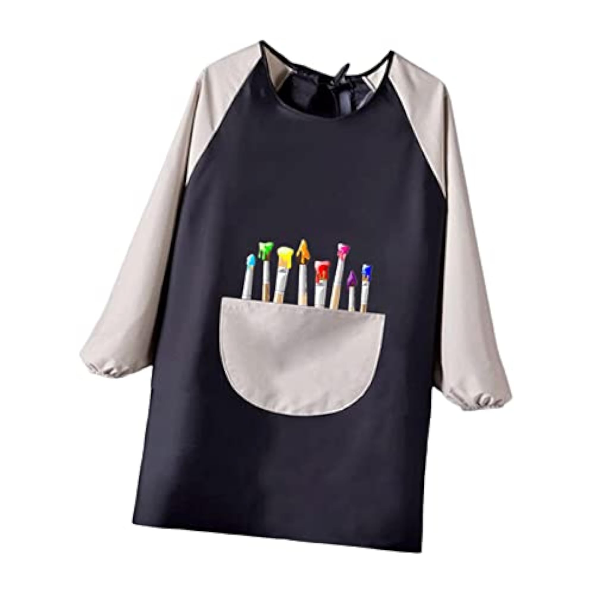 Cartoon Kids Painting Apron with Palettes Pattern