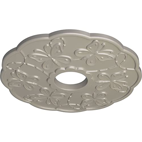Image of Ekena Millwork CM17TSPWSDecorative Ceiling Medallions Modeled After Original Historical Patterns & Designs, Pearl White