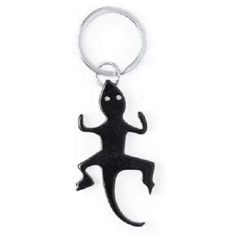 Identity-Plus Green Aluminium Lizard Bottle Opener Keyring Cover