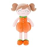 Gloveleya Dolls Halloween Pumpkin Baby Girl Gifts Plush Pumpkin Doll Soft Toys Orange 18 inches