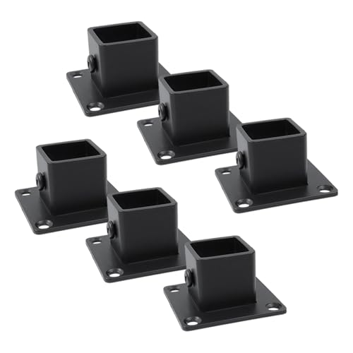 Antrader 6Pcs Stainless Steel Post Bases for Square Tube Railing(3/4"x3/4")