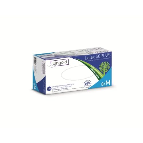 Einmalhandschuhe Latex 50PLUS natur 100-er Box