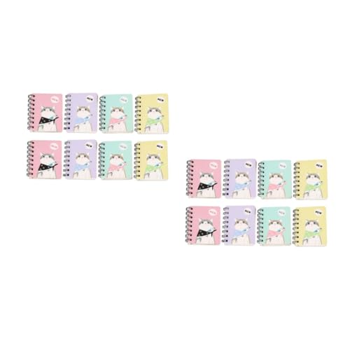 Bloc notes carton spiralé pour l'école et le bureau - Écriture pratique et portable rose jaune bleu
