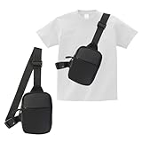 【Confort et Respirabilité】Le dos de cette sacoche bandoulière homme est rembourré et respirant, garantissant un port agréable même lors de fortes chaleurs. Idéale comme sacoche poitrine homme ou sac de poitrine homme pour la randonnée, le vélo ou les déplacements urbains, elle limite la transpiration et le malaise grâce à sa conception ergonomique