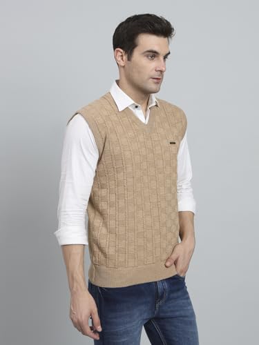 Image of eWools Men's Winterwear Woolen Self Cardigan Sweaters
