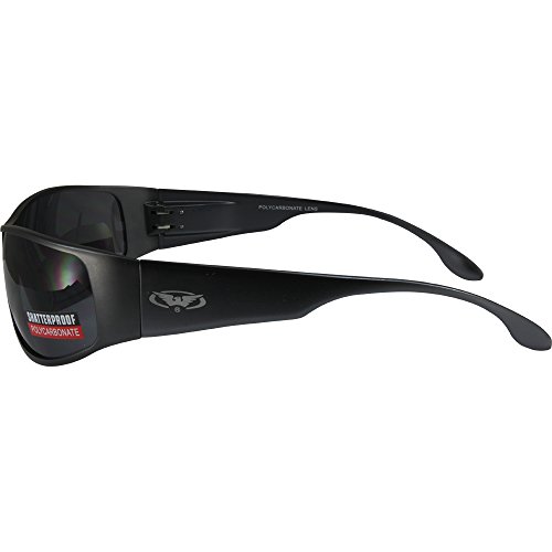 Global Vision BAD-ASS 1 Sport Motorcycle Sunglasses Gunmetal Smoke3