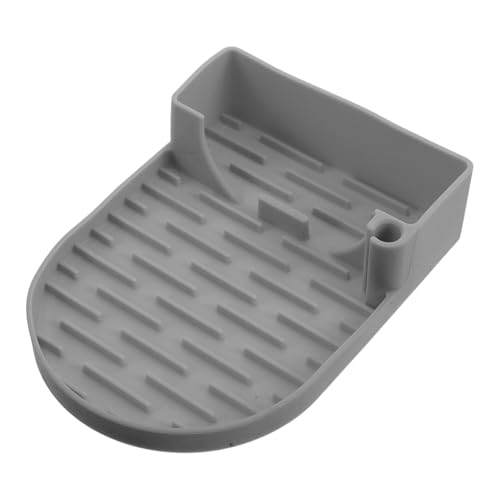 Sosoport Escurridor Rápido de Botellas de Silicona Compatible con Vasos Térmicos, Portavasos Rejilla de Secado Gris para Cocina, Soporte Compacto Ahorra Espacio para Secar Botellas y Vasos