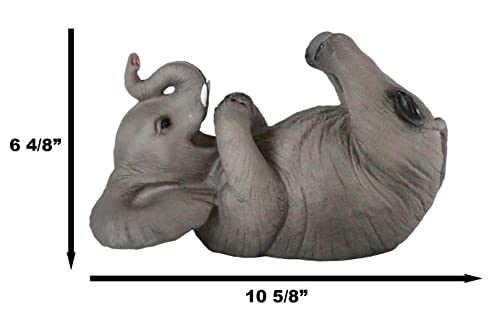 Ebros Kitchen Decor Playful Safari Elephant Wine Bottle Holder Figurine Animal Savanna Oil Wine Valet Storage With Pachyderm Elephant Theme #TOP1