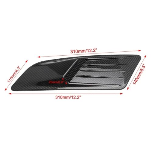 Faldones laterales universal para Ford Mustang capó delantero paneles de ventilación coche 2