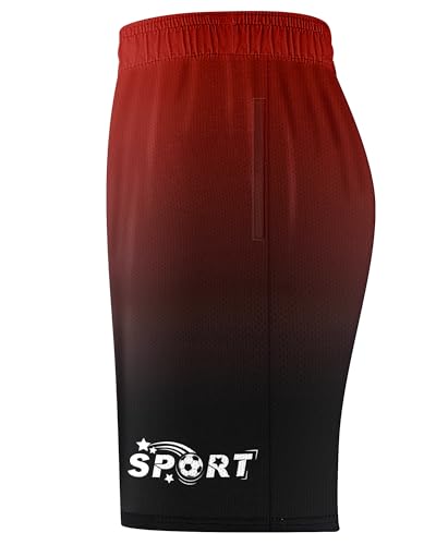 Boys Athletic Shorts Basketball Soccer Shorts Breathable Quick Dry Gym Sport Durable for Kids Youth 7-16 Years2