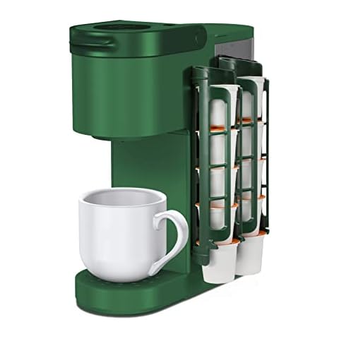 STORAGENIE Coffee Pod Holder for Keurig, Wall Mount Side Mount K Cup Storage, Perfect for Small Counters (2 Pack/for 10 Pods, EverGreen) Cover