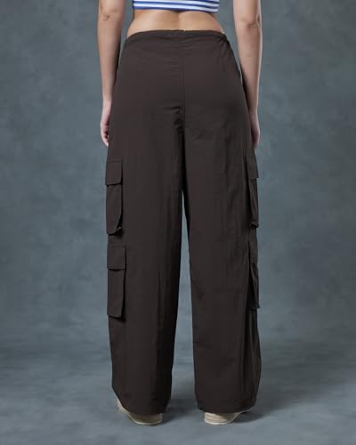 Image of Bewakoof Women's Relaxed Fit Mid Rise Pants
