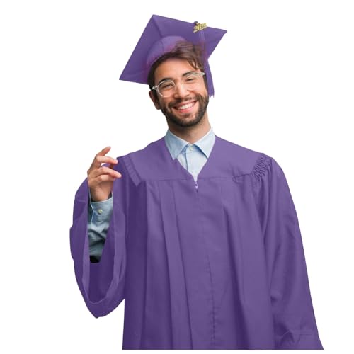 Robe de remise de diplôme collège et lycée avec coiffe adulte