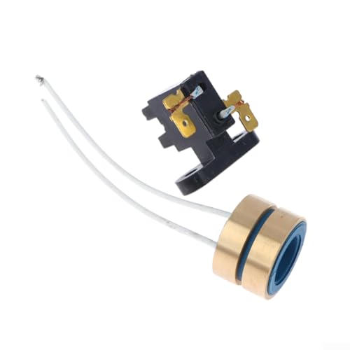 Conjunto de cepillo de carbono, piezas de máquina de algodón de azúcar con deslizamiento para colectores giratorios de anillo, anillos conductores, cobre negro para modelos compatibles (A)