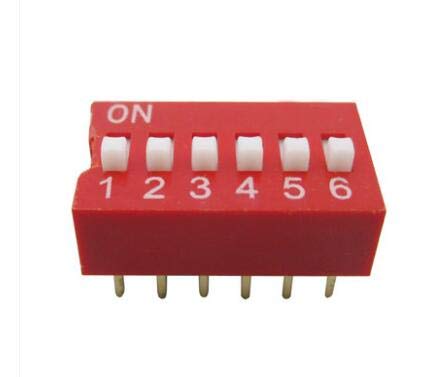 Commutateur DS-05 Rouge 6P DIP pour configurer vos cartes de test