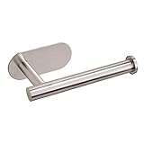 Fácil instalación: el soporte autoadhesivo para rollos de papel higiénico Se puede instalar sin perforar ni hacer agujeros en la pared. Solo tienes que quitar la película y pegar el estante en una superficie lisa.