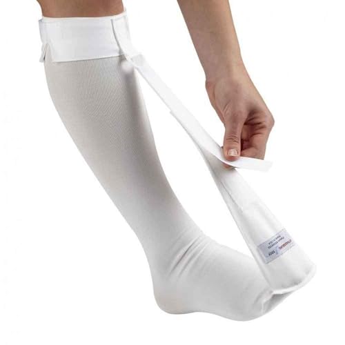 Strassburg Sock White Large Size (fits calf circumference from 16 to 21 inches)