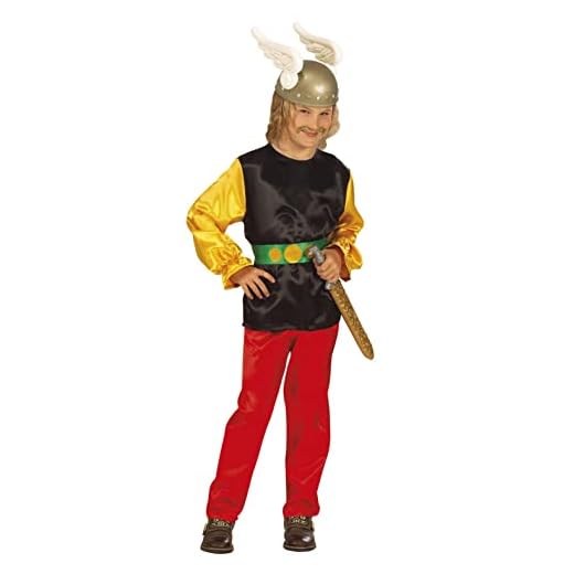 WIDMANN MILANO PARTY FASHION - Disfraz de Galo para niño, abrigo, pantalón, cinturón, vikingo, carnaval, fiesta temática