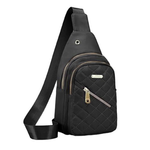 Image of PALAY Crossbody Sling Bag for Women - Oxford Cloth Phone Bag, Stylish Pink Chest Bag, Versatile Fashion Travel Shoulder Bag