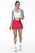 Flowy Running Shorts Women Gym Yoga Workout Athletic Wear Tennis Spandex Sweat Short Pants Skort Skirt High Waisted with Pockets Underneath Cute Trendy Girls Clothes Casual Summer Outfits Red L