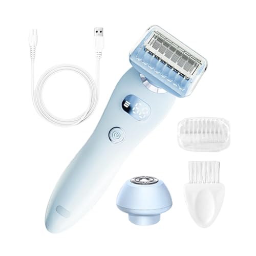 Cortapelos eléctrico para mujer, cortapelos para mujer | Depiladora recortadora femenina,Afeitadora personal versátil para mujer, afeitadora facial, recortadora corporal y bikini para uso