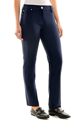 Image of Zac & Rachel Women's Millennium Fabric Pant - Perfectly Designed Woven Stretch Combination That Makes for The Most Flattering