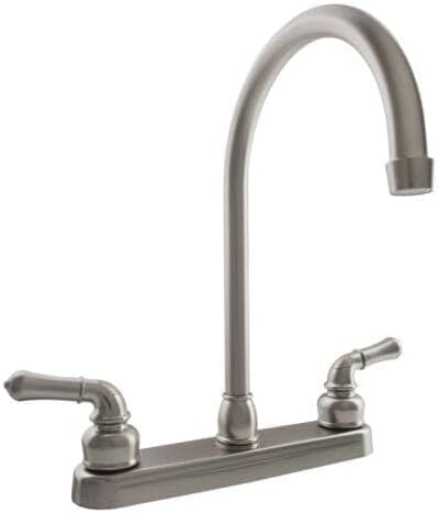 DFPK330HCSN DF-PK330HC-SN J-Spout RV Kitchen Faucet (Brushed Satin Nickel) DF-PK330HC-SN