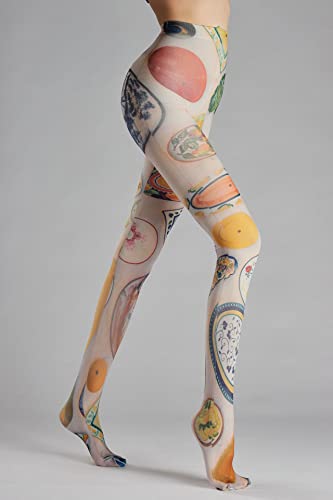 Image of Sahabowi Women's Sheer Tights, Digital Print Designs Stockings