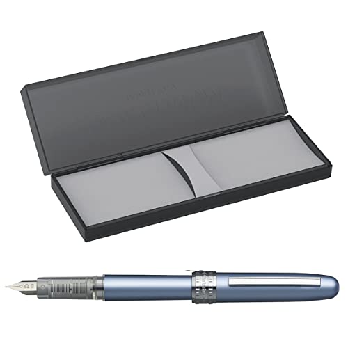 Image of Platinum Fountain Pen, Plaisir Fine Nib, Frosty Blue