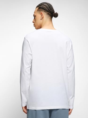 Image of Bewakoof Men's Graphic Printed 100% Cotton T-Shirt - Regular Fit, Round Neck, Full Sleeves