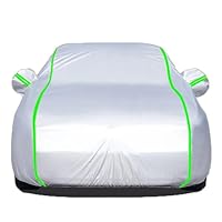 Car Cover Waterproof for MG Cyberster (2023-) Accessories Oxford Cloth Outdoor Covers for All Weather Dustproof UV Scratch-proof Snow-proof Frost-proof,with Side Door Zipper,Silver