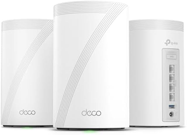 Deco 7 Pro Tri-Band WiFi 7 BE10000 Whole Home Mesh System 6-Stream 10 Gbps