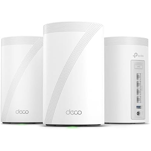 Deco 7 Pro Tri-Band WiFi 7 BE10000 Whole Home Mesh System 6-Stream 10 Gbps