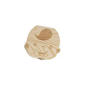 FYstar Creatieve babytandenbox, spaarpot, opbergdoos, hout, kinderen, tandenhouder, organizer, box, melktand, souvenir…