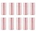 Qixivcom 10 Packs 30ml Empty Kraft Paper Jar Tube Round Paper Cardboard Boxes Paperboard Tube Containers with Lid Essential Oil Bottle Packaging Box Gift Paper Tube Packing Box for Tea Coffee(Pink)