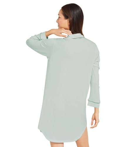Image of Eberjey Womens Gisele TENCEL Modal Sleepshirt Surf Spray /Agave X-Large