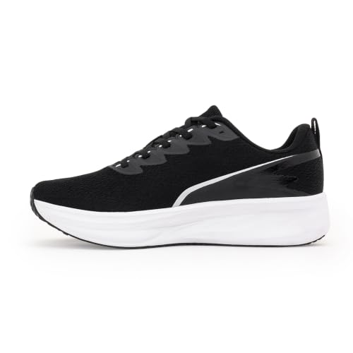 Image of Red Tape Men's Sneakers Black Mesh Round Lace-Up, 6 UK