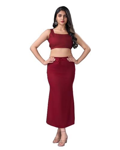 Image of LADLA FASHION] Women's Saree Shapewear - Mermaid Cut Saree Shaper Petticoat with Side Slit,