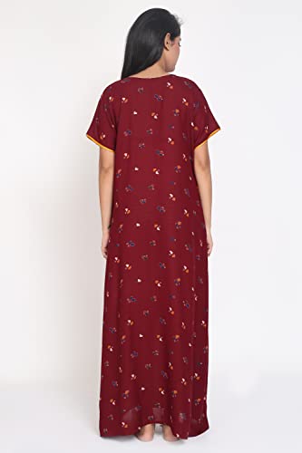 Image of Women's Alpine Mix Print Maxi Nightgown