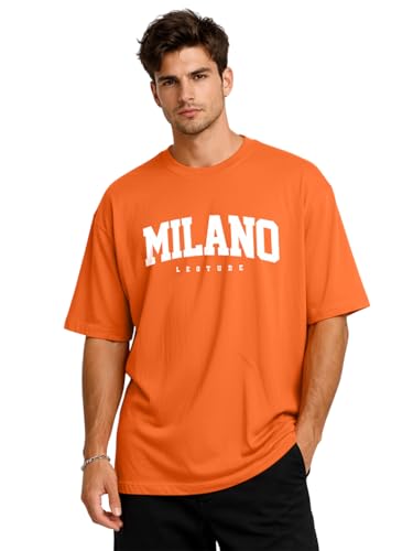 Image of LEOTUDE Men's Full Sleeve Regular Fit Tshirt, Round Neck Cottonblend T-Shirt (Color Multicolor)