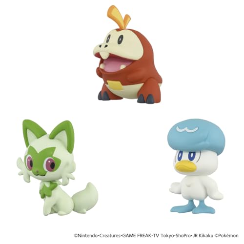 Image of Pokemon 30th Anniversary Trip Moncore Pardea Takara Tommy Set of 3