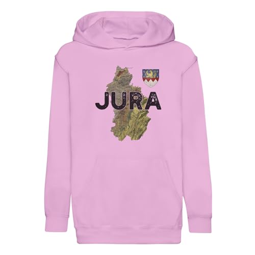Sweat-shirt enfant Jura 39 cadeau souvenir hoodie carte ancienne Lons Franche-Comté