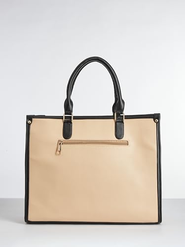 Image of Fargo Regal Vegan Leather Tote Bag for Women | Laptop Compartment, RFID Pockets, YKK Zipper, Large Office Handbag | Shoulder Bag for College & Daily Use | Made in India