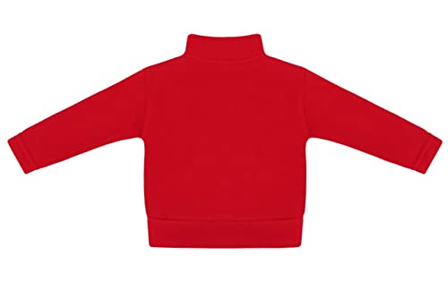 Creative Knitwear Red Polar Fleece Jacket Size 7 - Flying W Script