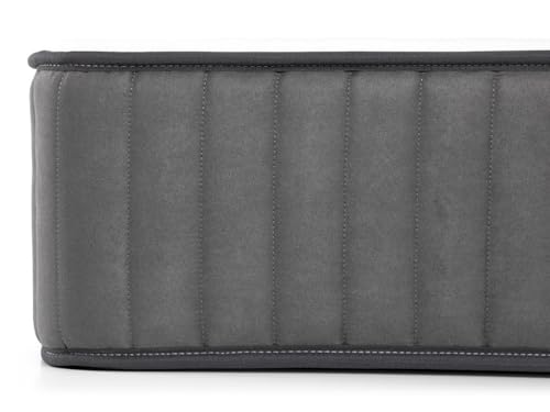 Vente-unique - Taschenfederkernmatratze-Bettgestell-Set - 180 x 200 cm - 7 Zonen - Hochelastischer Kaltschaum - Stärke 26 cm - Weià - AUDACE von Palacio – Bild 5