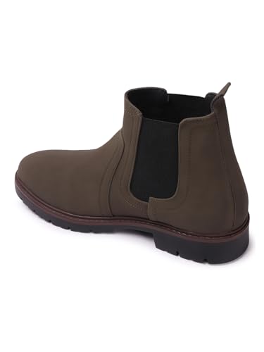Image of Carlton London Men's Comfortable Chelsea Boot with Buckle