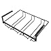 HURRISE Under Cabinet Wine Glass Holder, 3-Rail Metal Cup Rack, Space-Saving Design, 14 x 8.8 Inch, for Kitchen Bar Storage