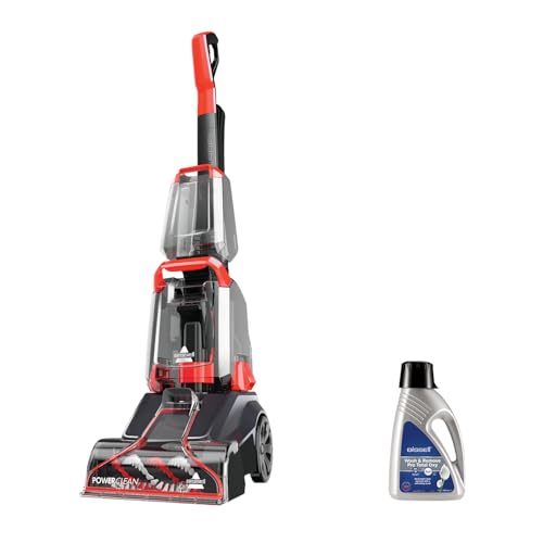 BISSELL PowerClean, Powerful Carpet Cleaner With Compact And Lightweight Design, Portable Carpet Washer, Upholstery Cleaner with 600W Suction, Two-Tank System, Corded, 2889E