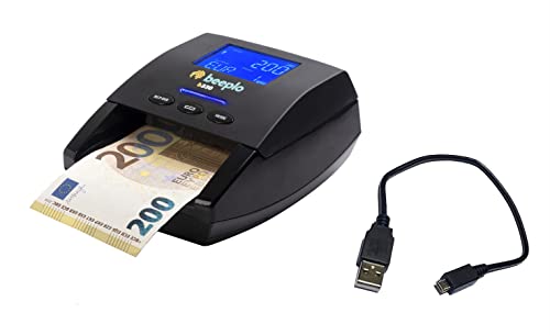 beeplo b330 - Détecteur de faux billets - 100 % de fiabilité BCE et BE - Vérification automatique et Simultanée 5 divisions EUR, GBP, CHF, NOK, SEK (sans batterie + câble de mise à niveau) Cover